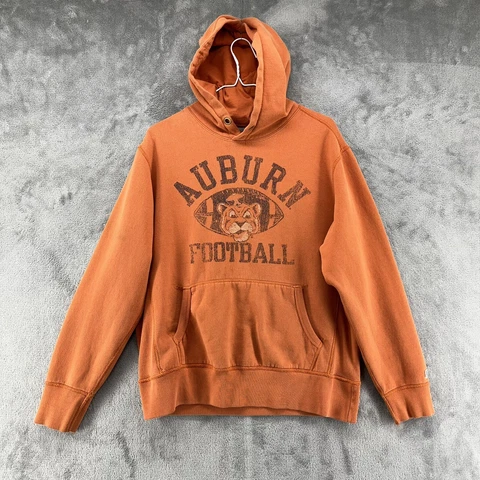 Tailgate Auburn University Football Hoodie Mens L Orange Long Sleeve AU READ! Cover