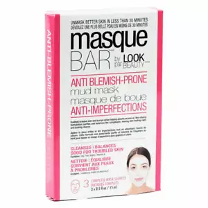 Masque Bar Anti-Blemish Mud Mask, 3 Mask Sachets - Picture 1 of 1
