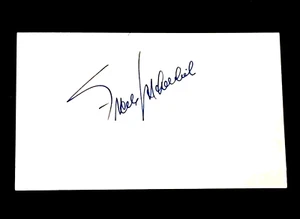 FRANK MAHOVLICH HOCKEY HOF TORONTO MAPLE LEAFS SIGNED AUTOGRAPHED INDEX CARD 3X5 - Picture 1 of 1