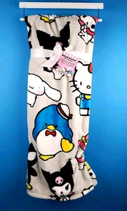 NEW Hello Kitty And Friends 60x70" Grey Throw Blanket TikTok Keroppi Kuromi - Picture 1 of 8