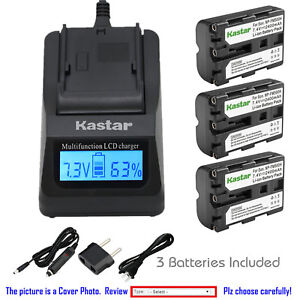 Kastar Battery LCD Fast Charger for Sony NP-FM500H & Sony a560 a580 a770  a900