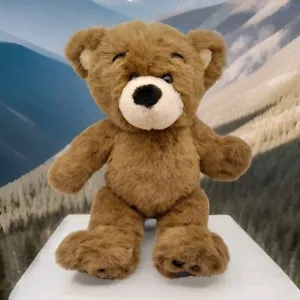 Build A Bear BEAREMY Peluche 15" Marrón Imitación Cuero Negro Pata Almohadillas De Colección 1997 - Imagen 1 de 12