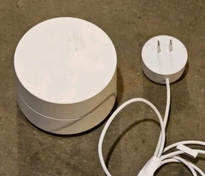 Google GJ2CQ White Wi-Fi Router w/Adapter Tested Works! - Picture 1 of 3