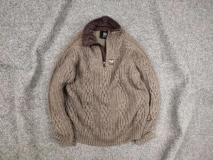 Dale Of Norway water repellent Wool Knit Zip Sweater Beige Vintage - Picture 1 of 18