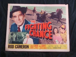 Póster de película de carreras de caballos de LUCHA CHANCE ROD CAMERON 1/2 hoja 1955 - Imagen 1 de 1
