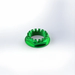 Dado perno ruota posteriore verde M33x1.5 per Ducati - Foto 1 di 1