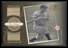 2001 Donruss Classic Combos Lou Gehrig Dual Game Used Bat/Jersey #/100 #CC4
