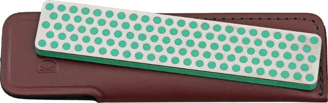 Piedra de bolsillo extra fina DMT W4E piedra diamante mide 4 3/8" x 7/8". Verde, ext Foto 1 de 1