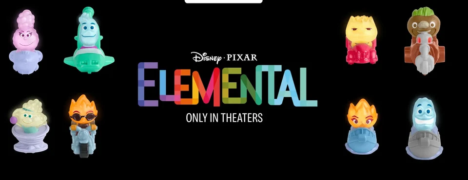 Disney Pixar Elemental Toys Mini Figuras de Acción Favores de Fiesta Decoraciones Suministro Foto 1 de 1