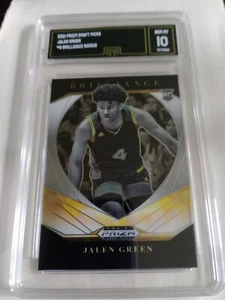 Jalen Green 2021 Panini Prizm Draft Picks #9 Brilliance Rookie GMA 10 Gem Mint - Picture 1 of 2