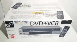 Go Video DV1030 Dual Deck DVD Player & 4 Head VCR Combo With Remote New / Sealed - Picture 1 of 11