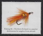 Fly Fishing in Northern Ireland on cinderella stamp 