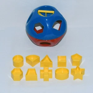 Vintage Tupperware Shape-O-Ball Red Blue and Yellow Tupper Toy 0923!!! - Picture 1 of 2