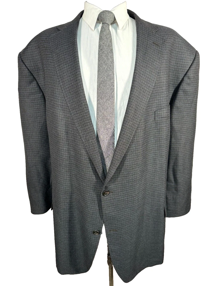 CM SILVER EDITION Mens Blue Gray BIG & TALL Sport Coat Blazer Jacket SIZE 58L - Image 1 of 4