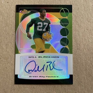 Will Blackmon 2006 Topps Finest Black Refractor Rookie Auto RC #FA-WB ⚫️ - Bild 1 von 6