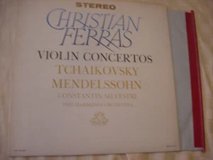 CHRISTIAN FERRAS violin concertos, nm lp on ANGEL STEREO, 60'S - Picture 1 of 2