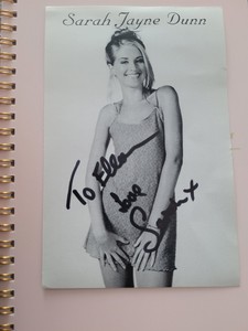 Hollyoaks cast cards autograph Sarah Dunn as Mandy richards