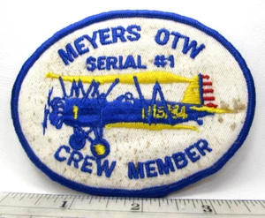 Parche Chaqueta De Colección Meyers OTW Serie 1 Miembro de la Tripulación Bi-Avión Aviación - Imagen 1 de 5