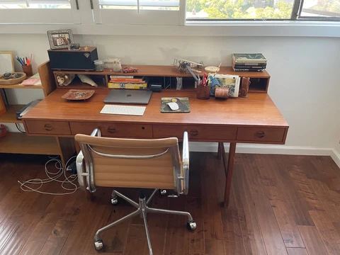 Danish Mid-Century Flip-top Partners Desk By Peter Lovig Nielsen Cover