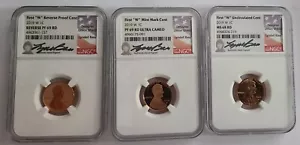 2019 " W" LINCOLN CENTS, PF/REV PR69RD DCAM, PR696RED, MS68 3 COIN SET - Picture 1 of 1