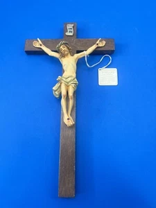 Vintage Anri Italy Wood Carved Jesus Christ On The Cross Crucifix - Picture 1 of 9