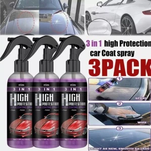 New Car Coating Spray, High Protection Quick Car Coat 3 in 1 3pcs-100ml - Picture 1 of 6