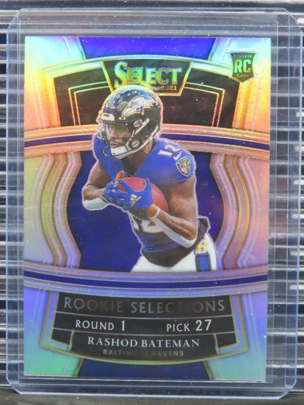 2021 Select Rashod Bateman Rookie Selections Silver Prizm RC #RS-13 Ravens A729