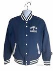 Franklin Marshall Mens Varsity Baseball Jacket Button Front Medium