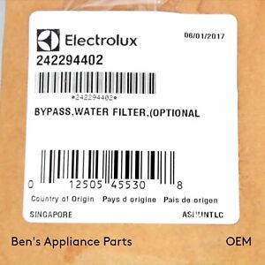 BRAND NEW OEM Electrolux 242294402 Bypass Water Filter Plug EB-019 APS