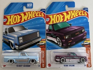 Hot Wheels ‘83 Chevy Silverado & ‘91 GMC Syclone - Picture 1 of 5