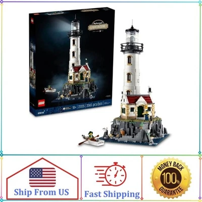 LEGO Ideas Faro Motorizado 21335 Kit de Construcción Modelo Adulto, Completo con Ro Foto 1 de 4