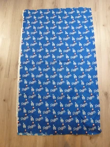 MLB Los Angeles Dodgers Cotton Fabric 58x48 BY Fabric Traditions 2015 NWOT - Picture 1 of 11