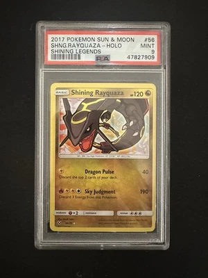 Pokemon Shining Legends Shining Rayquaza Holo Rare Card PSA 9 56/73 - Image 1 of 2