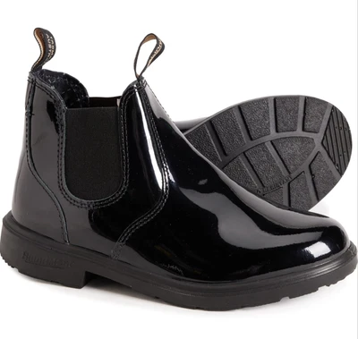 New Blundstone 2255 Big Kids Elastic Sided Chelsea Boots Black Size 1 AUS, 2 US - Image 1 of 4