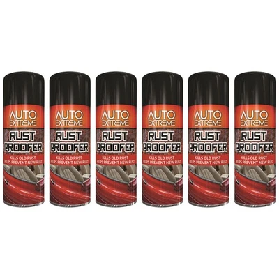AUTO EXTREME 6X - Rust Proofer Spray Kills Old Auto Vehicle Metal Rust & Damp 400ml