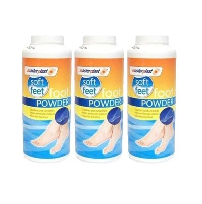 3 weiche Fußpuder Talkum beruhigt Füße erfrischt Gerüche Masterplast