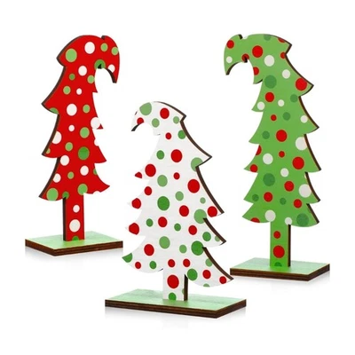 3 Pcs Christmas Tree With Base Christmas Tree Decoration for Holiday Party - Image 1 of 4