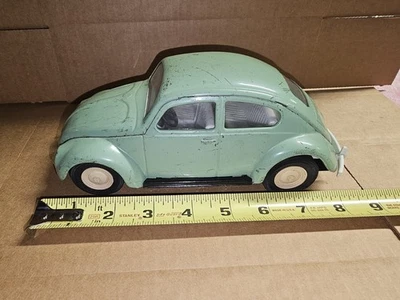 Винтажная игрушка жук Volkswagen Tonka прессованная сталь 8 дюймов 1960-е #52680 - Изображение 1 из 4