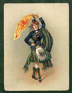 ATC Trade Card 1902 Hamilton Flag Girls Scotland. RARE #309 - Bild 1 von 2