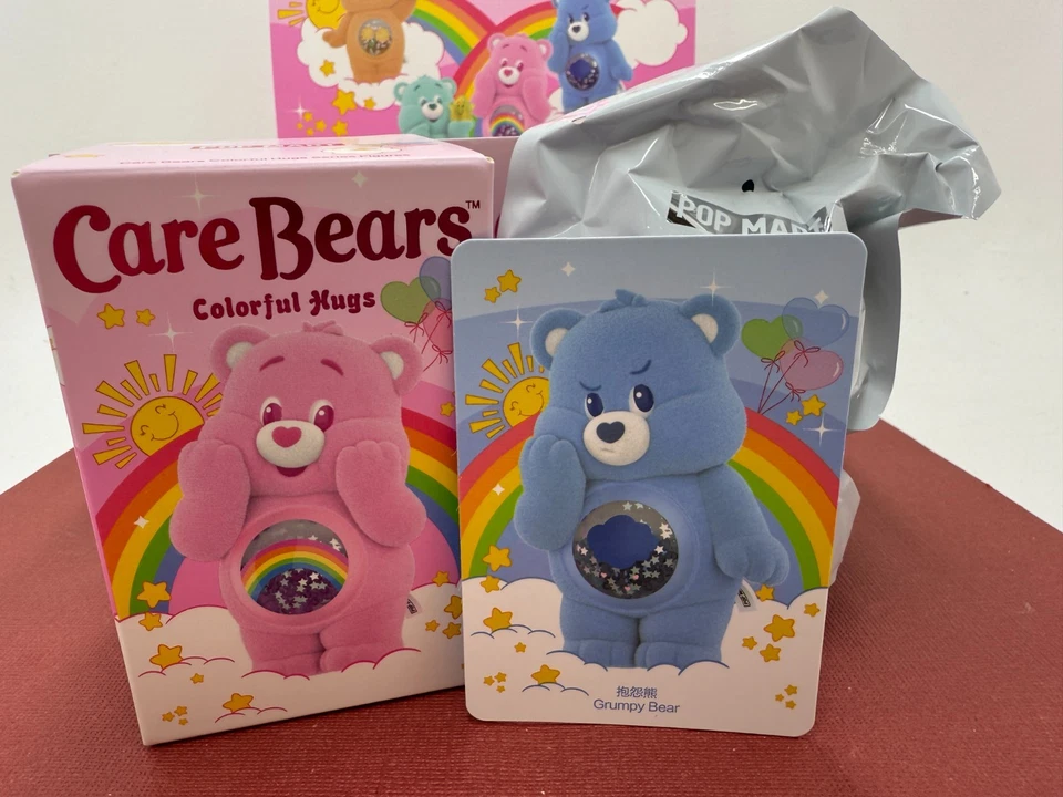 Pop Mart ☆ Care Bears ☆ AUTHENTIC : Colourful Hugs : GRUMPY BEAR Figure Foto 1 de 3