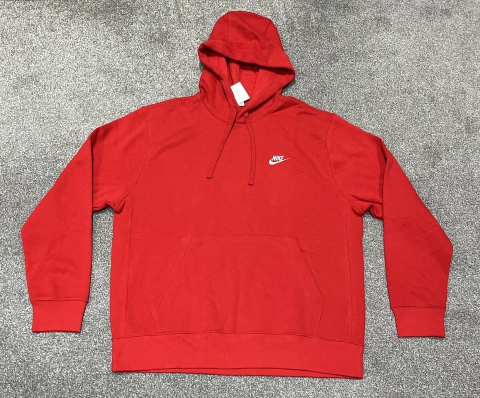 Nike Sportswear Club Fleece Pullover Hoodie Mens Size M Ref Cn1432