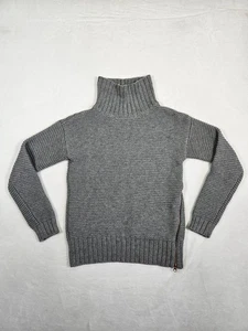 Lululemon Damen grau Wolle Rollkragen schwerer Grobstrick Pullover Sweater - Bild 1 von 7