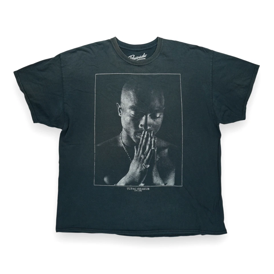 Tupac T-shirt Men's Size XXL Black Hip Hop Rap Tee 2Pac Shirt - Image 1 of 4
