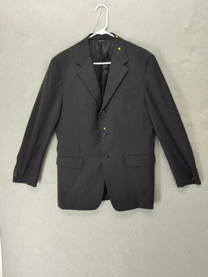 Prada Blazer Mens 40R Black Made In Italy Virgin Wool Sport Coat Jacket Formal - Image 1 of 4
