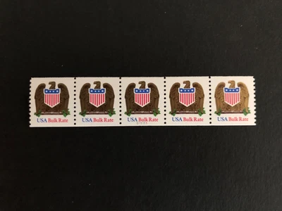 U.S. Stamps, Scott # 2604, PNC5 # S11111, (10c) Eagle & Shield, w/ No Back # MNH - Image 1 of 2