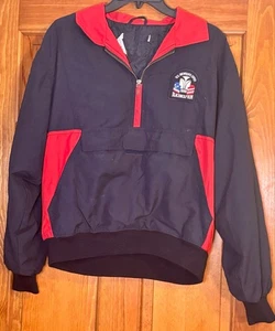 Vintage 1998 U.S. Women’s Open Golf Windbreaker Jacket Izod Club Blackwolf Run S - Picture 1 of 7