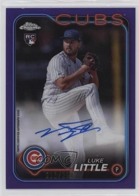 2024 Topps Chrome Rookie Auto Purple Refractor /250 Luke Little #RA-LL Auto RC - Image 1 of 2