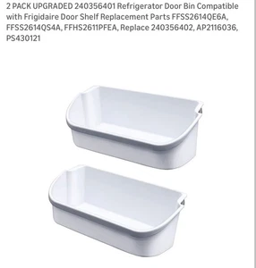 2er-Pack AUFGERÜSTET 240356401 Kühlschrank Tür Eimer kompatibel mit Frigidaire Tür - Bild 1 von 10