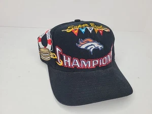 Vintage Logo Athletic Denver Broncos Super Bowl XXXII 32 Champions Snapback Mütze NFL - Bild 1 von 9