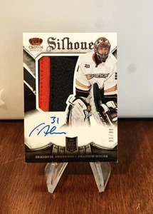 Frederik Andersen - 2013-14 Crown Royale Silhouette #153 Rookie Patch Auto /99 - Picture 1 of 2